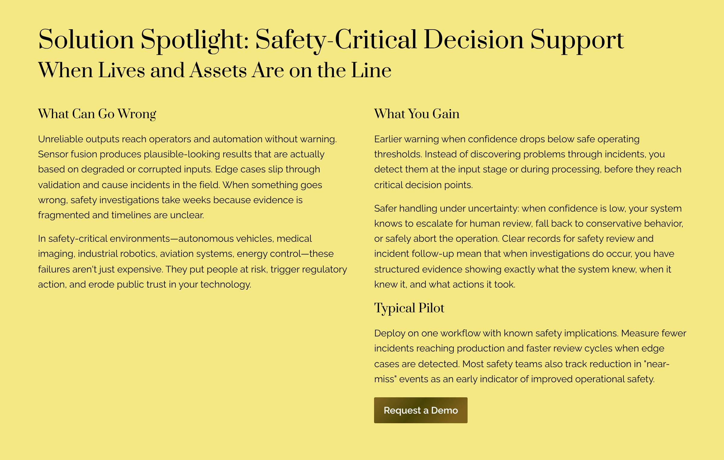 Atmospheric mapping — clean signal